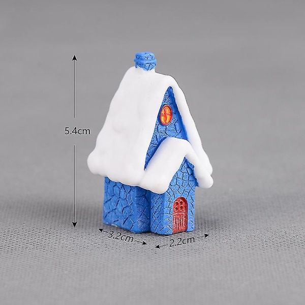 Miniature Resin Farve Fairy House Micro Landskab Ornamenter Dukkehuse Skrivebordsdekoration