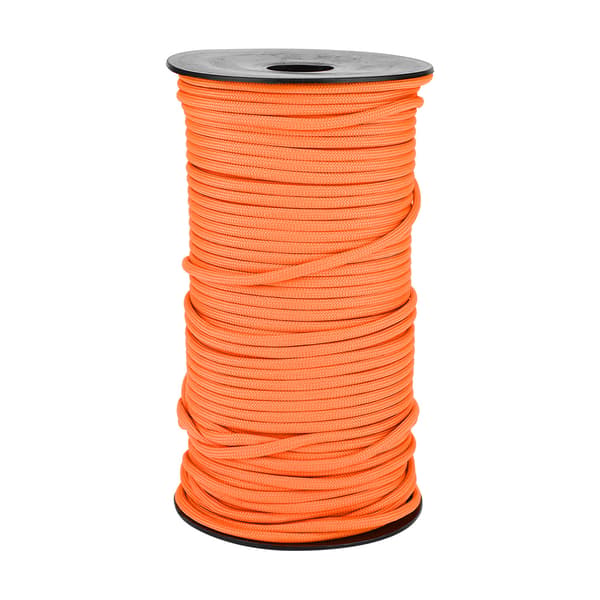 100m 9-trådig 4mm Paracord Rep Snodd Campingrep Orange