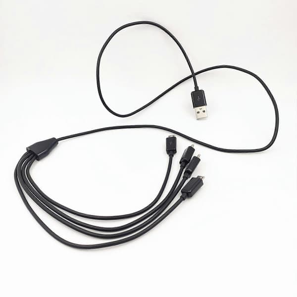 【BQ】Holdbarhet USB Hann til Micro USB Hann Ladekabel Hurtigladekabel Universell Ladekabel Kompatibel med Micro USB-enheter Hvit Black