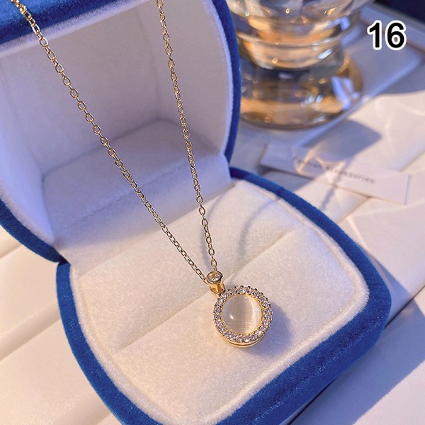 Sterling Star Moon halsband för kvinna bröllop smycken presentacce A16