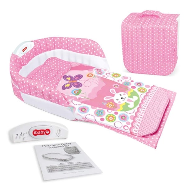 Ibaby Portable Baby Separerad säng 0-4m bebisar rosa Pink