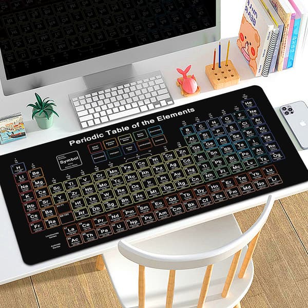 Sklisikker skrivebordsmatte med musematte, vanntett tastaturmatte M