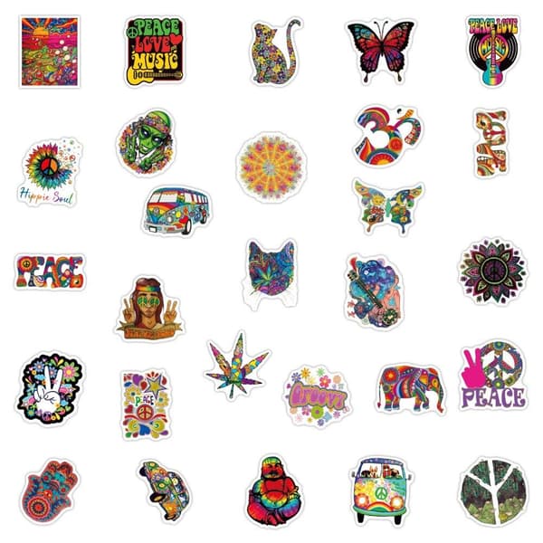 Tarrat - Hippie - 50 kpl multifärg multicolor