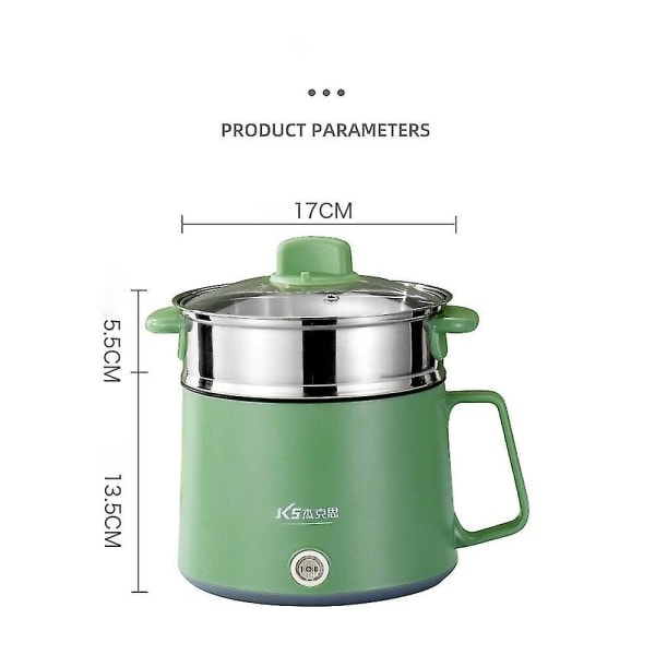 Mini Multifunktionell Kokare Non-stick Panna Elektrisk Riskokare Matlagningsmaskin Kokgryta Hushållssoppa Hot Pot 1-2 Personer