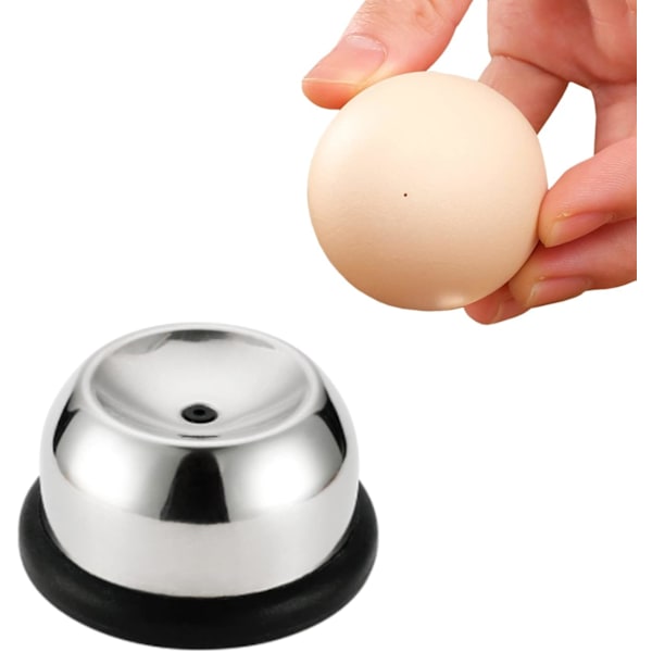 Eggeåpner verktøy eggehullstanser, rustfritt stål halvautomatisk eggeskall nålehullsbeater