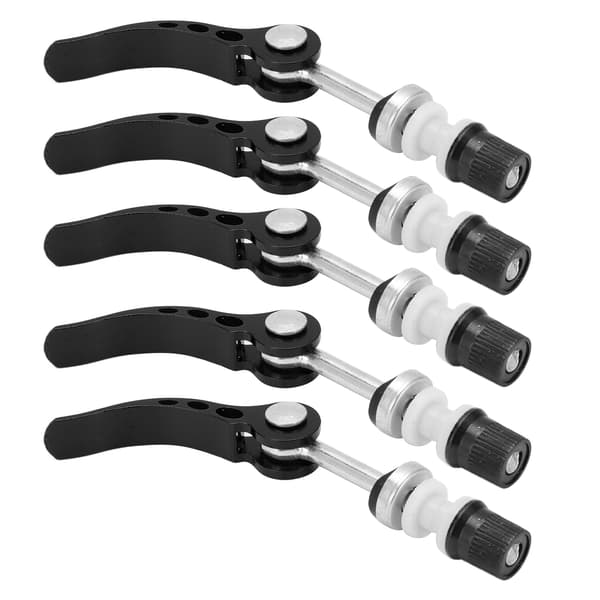5-pack Quick Release, Durable Aluminum Seatpost Clamps for Fixed Gear Bikes, Universal, Black. 0.2