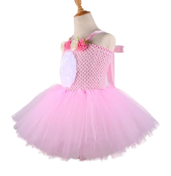Baby Flicka Påsk Klänning Ärmlös Kanin Tutu Klänning L