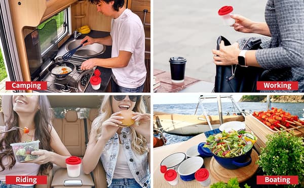 Fukttåligt salt- och pepparkarset, 2-pack, medelstora minipepparkar, lämpliga för camping och picknick - medium, 2-pack M,2PCS