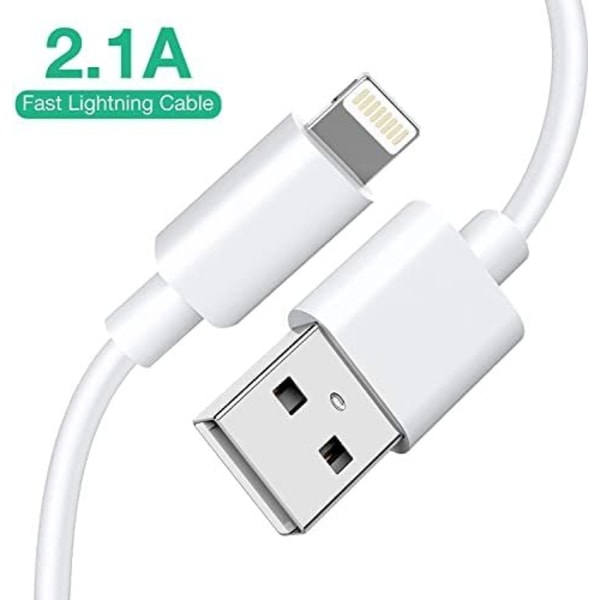 5 stk 1m iPhone opladerkabel 3 st 2 m