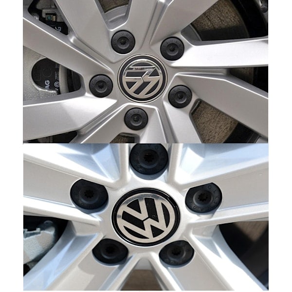 4 stk. Passer Volkswagen navkapsel standard 70mm nav centrum plast dæk bil logo bil modificeret hjulkapsel