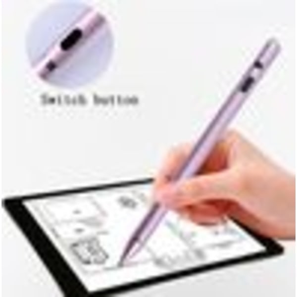 Stylus, tablet pen, universal touchskærmspen. Egnet til smartphones, tablets, Apple iPhone/iPad genopladelig (pink)