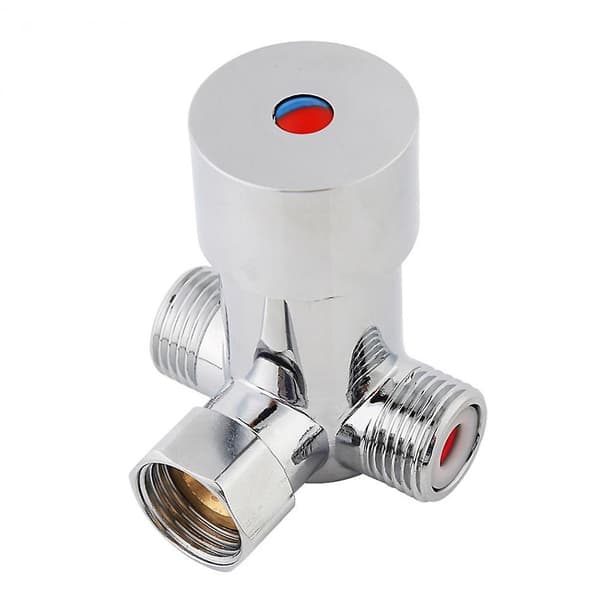 G1/2 Hot and Cold Water Mixing Valve Thermostatic Mixer Temperature Control Compatible with Automatic Faucet