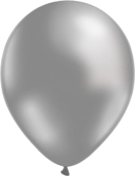 Balloner 24-pak Sølv Silver silver