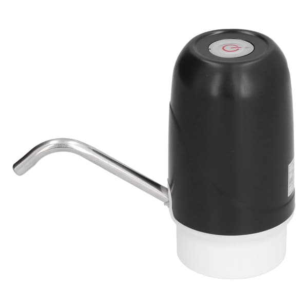 Bærbar USB elektrisk vanndispenserpumpe, egnet for hjem og kontor, svart.