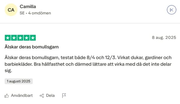 12/3 Virkkauslanka 200 g kerässä, hopeanharmaa Silvergrå one size