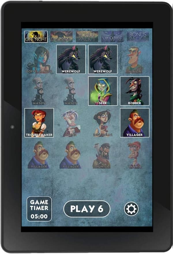 Bezier lautapeli One Night Ultimate Werewolf Black