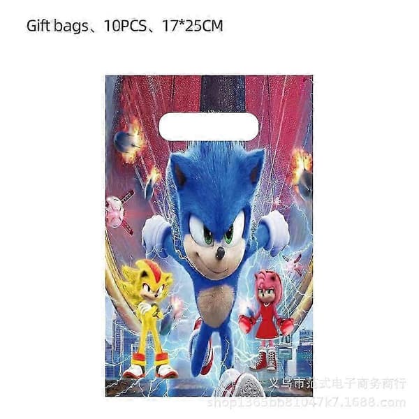 Sonic Paptallerkener, Papkrus, Papservietter, Risblomstkasser, Duge, Vimpler, Engangs Fødselsdagsdug Blowing dragon-6pcs