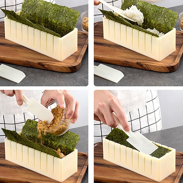 Bærbar DIY Sushi Maker Kit Risrulleform til begyndere 3