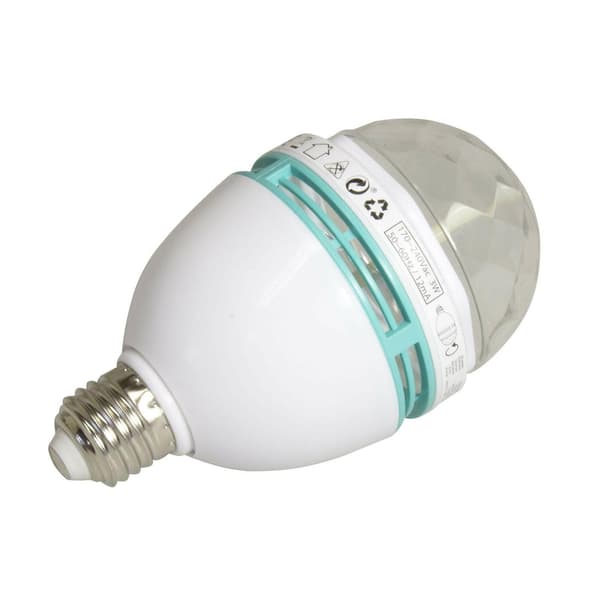 Roterende Flerfarget LED Diskolampe . E27 150