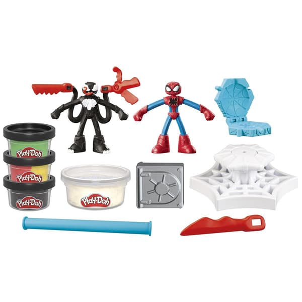 Play-Doh Marvel Spiderman Launch & Slice Lekesett multifarget Multifärg multicolor