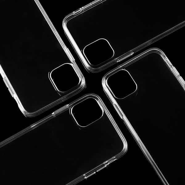 2-pack Kompatibelt med iPhone 13 - Silikonskal TPU - Slimmat Transparent transparent