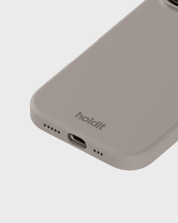 Kompatibel med iPhone 16 Pro Mobilskall Silikon Taupe Silikon Mullvadsgrå