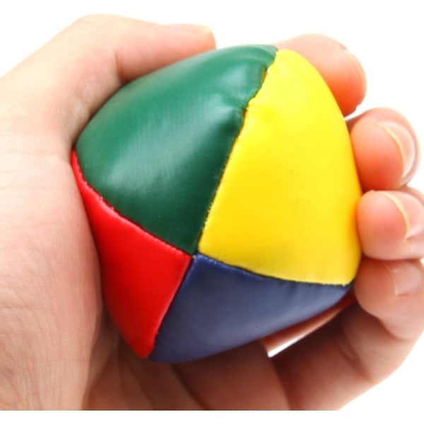 Juggling Ball for Beginners Leather Round Beanbag Throw Sandbag Game Sandbag