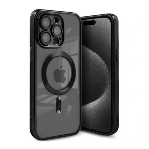 Luksuriøst Mobilskall med Magsafe iPhone 15 Pro Max - Svart