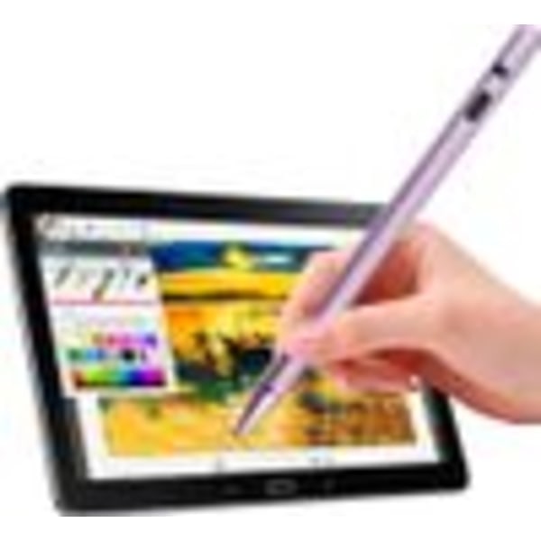 Stylus, tablet pen, universal touchskærmspen. Egnet til smartphones, tablets, Apple iPhone/iPad genopladelig (pink)