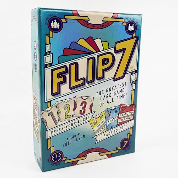 2025 Flip 7 Brettspill Kortspill Underholdende Strategisk Bordspill For Familie Venn[D]