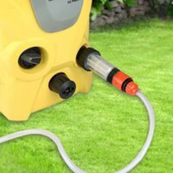 Vandfilter til haveslange, 2-pak 3/4 tommer vandforfilter sæt med 4 filterelementer og 2 hurtigkoblinger til højtryksrenser, have