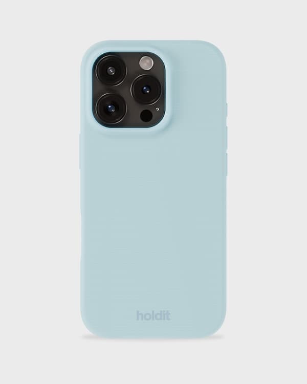 Kompatibelt med iPhone 16 Pro Mobilskal Silikon Mineralblå 47