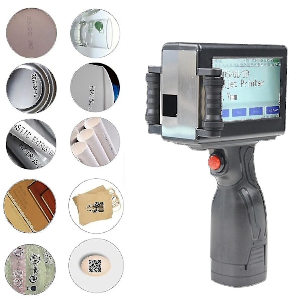Handhållen bläckstråleskrivare Datum Logo Laser Encoder Etikett Qr Streckkod Pekskärm