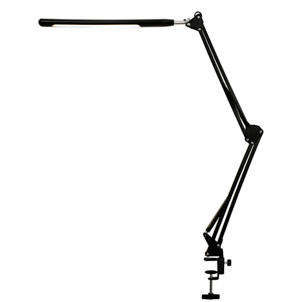 LED Desk Lamp with Adjustable Swing Arm Black