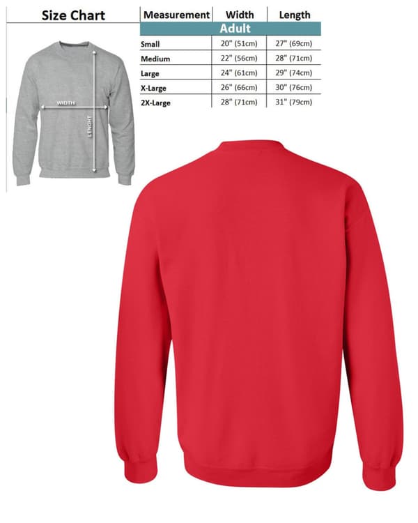 Farfar - Julegenser stil rød sweatshirt L l
