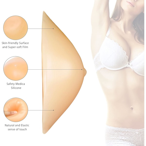 Silikonbröstform Mastektomiprotes Triangelform 250g