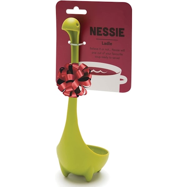 Nessie Ösa - Grön soppslev för servering av soppa, gryta, sås och chili - Loch Ness Stående soppslev med hög värmebeständighet, Grön