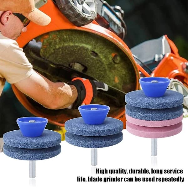 3-pack gräsklipparbladsslipsten, gräsklipparslipare, trädgårdsredskap/gräsklipparbladsslipsten, A