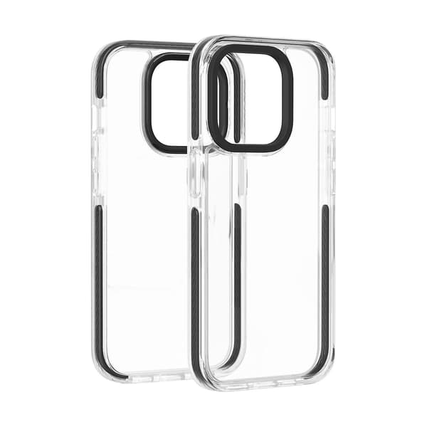 Transparent telefonfodral Kompatibelt med iPhone 15 Pro Black
