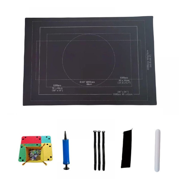 Barnmatta för pussel, professionell pusselrulle, pusselmatta, filtmatta