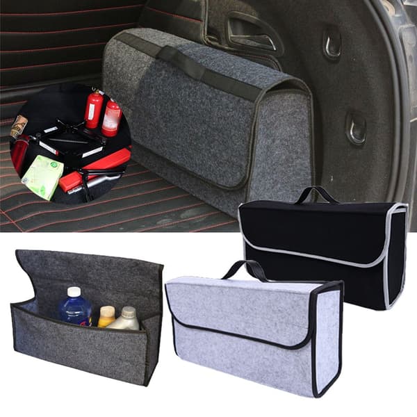 Sammenleggbar oppbevaringsboks for bagasjerommet dark grey
