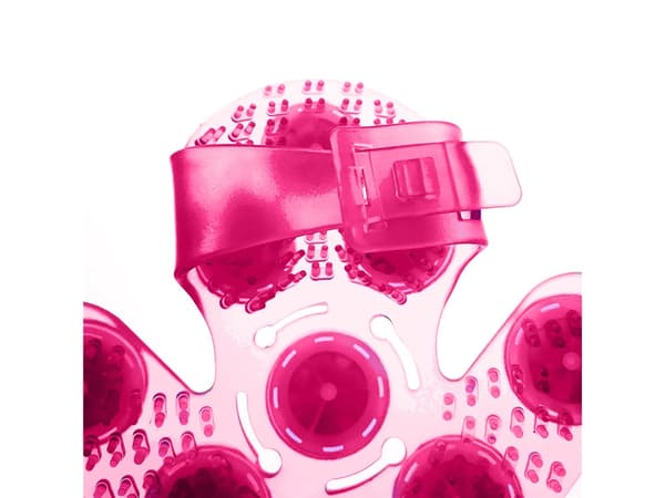 Massagehandske med kulor – Kroppsmassage pink Rosa