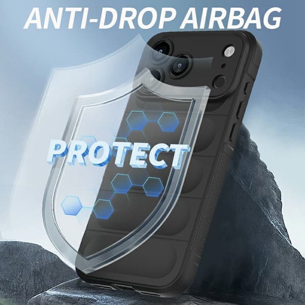 Kompatibel med iPhone 17 Pro Magic Shield Svart Deksel 40