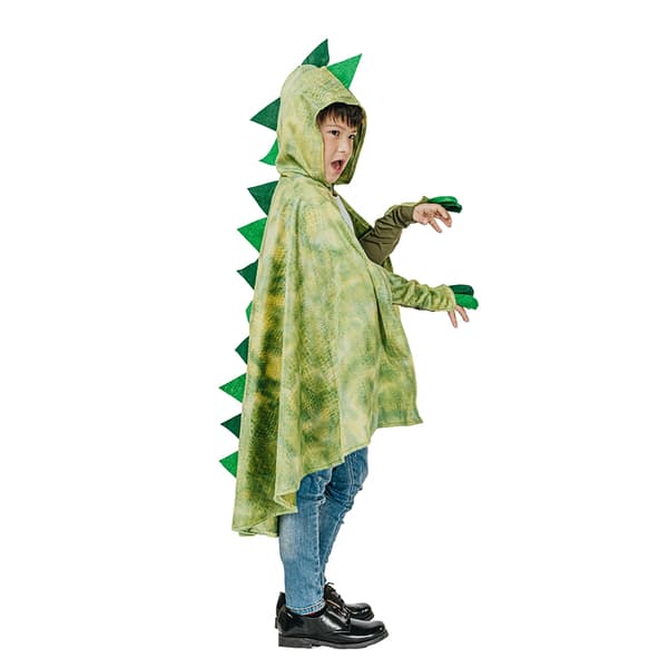 Dinosaurusasuste lapsille, vihreä naamiaisasu Grön One Size 4-7 år