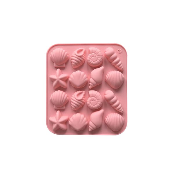 Natur-tema silikon bakeform sett, 4 deler, for DIY sjokolade- og kakebaking.