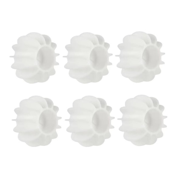 Kuler for Vaskemaskin / Tørketrommel - 6 pakning Hvit