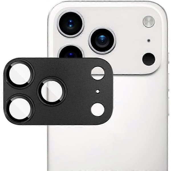 Metal Armor Premium Kameraskydd Film Sort Black For iPhone 17 Pro Max
