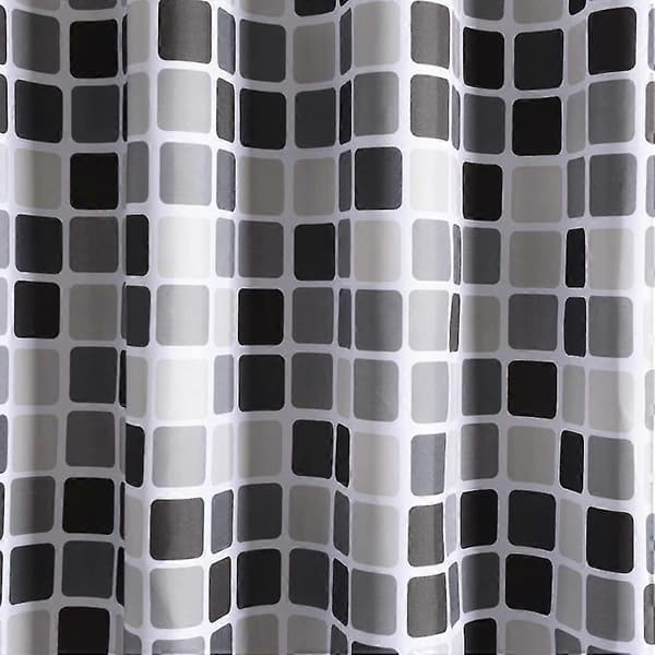 Duschdraperi, 200 x 220 cm (bredd x höjd), mögelresistent, antibakteriellt och vattentätt, med foder