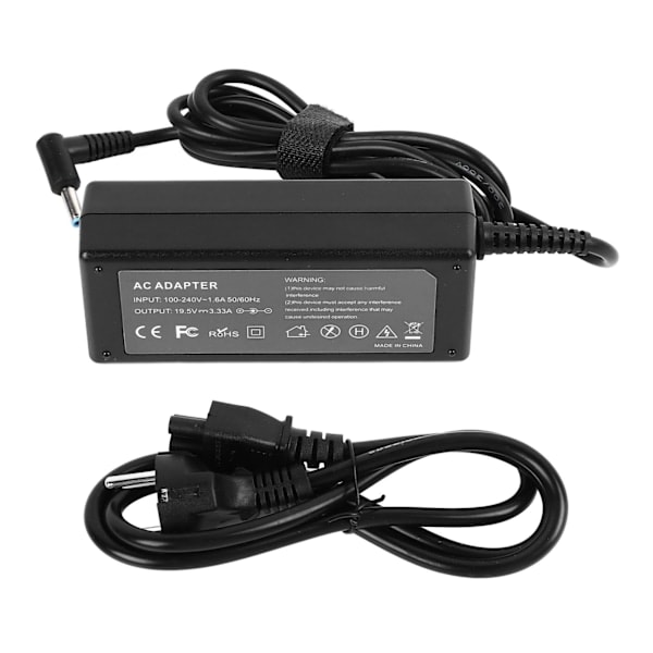 19.5V 3.33A Laptop Strømadapter Hurtiglading Portabel 4.5x3.0mm Notebook Lader for HP 100-240V