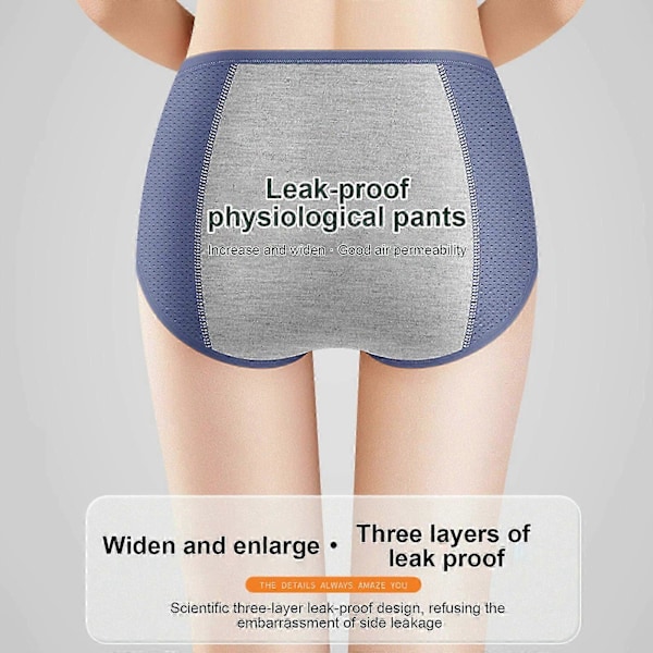 8-pack Kvinnor Everdries Läcksäkra Underkläder Inkontinens Läcksäkra Skyddstrosor 5XL